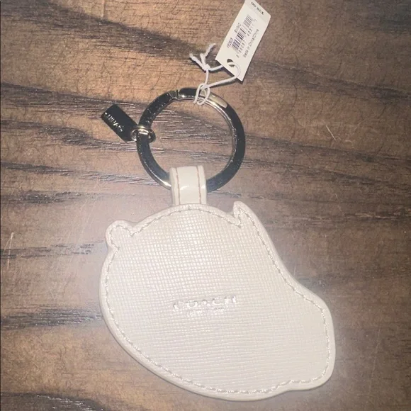 Coach White and Red Rabbit Key Holder - Picture 3 of 3